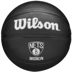 Wilson Team Tribute Mini Μπάλα Μπάσκετ Outdoor WZ4017604XB Brooklyn Nets