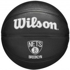 Wilson Team Tribute Mini Μπάλα Μπάσκετ Outdoor WZ4017604XB Brooklyn Nets