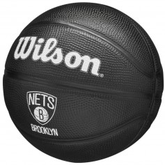 Wilson Team Tribute Mini Μπάλα Μπάσκετ Outdoor WZ4017604XB Brooklyn Nets