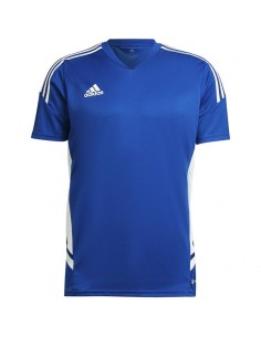 Adidas Condivo 22 Αθλητικό Ανδρικό T-shirt Μπλε με Λογότυπο HA6285