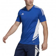 Adidas Condivo 22 Αθλητικό Ανδρικό T-shirt Μπλε με Λογότυπο HA6285