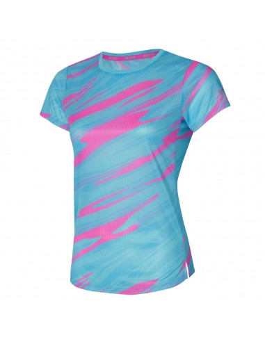 Mizuno Γυναικεία Αθλητική Μπλούζα Κοντομάνικη Τιρκουάζ J2GAA21023