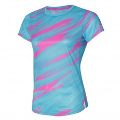 Mizuno Γυναικεία Αθλητική Μπλούζα Κοντομάνικη Τιρκουάζ J2GAA21023
