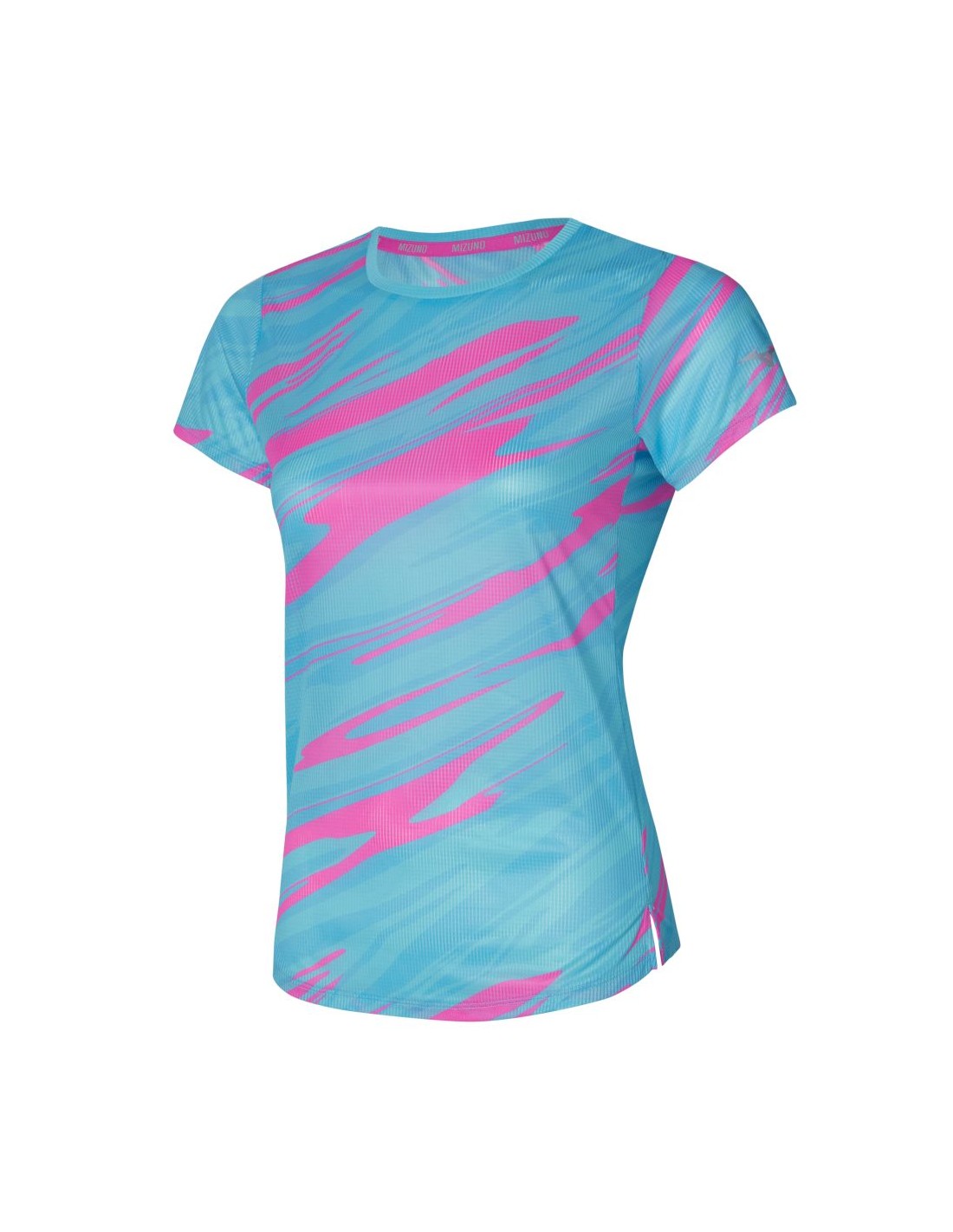 Mizuno Γυναικεία Αθλητική Μπλούζα Κοντομάνικη Τιρκουάζ J2GAA21023