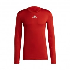 Adidas TechFit Warm Ανδρική Μπλούζα Μακρυμάνικη Κόκκινη H23126
