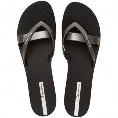 Ipanema Kirei Σαγιονάρες σε Μαύρο Χρώμα 780-20324 BLACK/SILVER 81805-24145