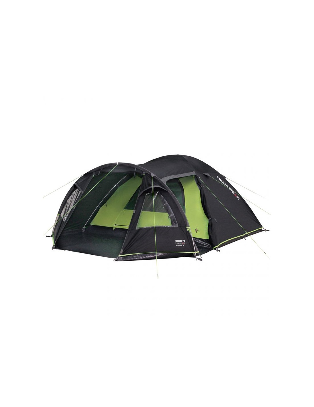 Peak High Peak Mesos 4 Χειμερινή Σκηνή Camping Τούνελ Μαύρη με Διπλό Πανί για 4 Άτομα 360x240x130εκ. 11525