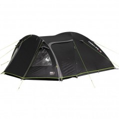 High Peak Mesos 4 Χειμερινή Σκηνή Camping Τούνελ Μαύρη με Διπλό Πανί για 4 Άτομα 360x240x130εκ. 11525