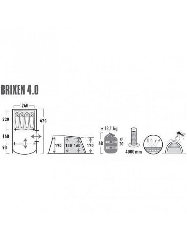 High Peak Brixen 40 11815 tent