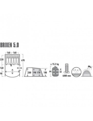 High Peak Brixen 50 11816 tent