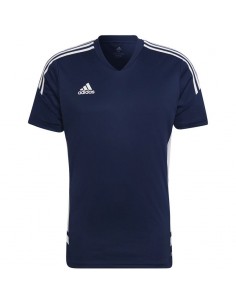 Adidas Condivo 22 Αθλητικό Ανδρικό T-shirt Navy Μπλε με Λογότυπο HA6291