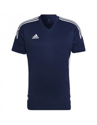 Adidas Condivo 22 Αθλητικό Ανδρικό T-shirt Navy Μπλε με Λογότυπο HA6291