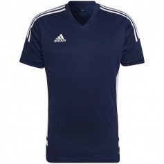 Adidas Condivo 22 Αθλητικό Ανδρικό T-shirt Navy Μπλε με Λογότυπο HA6291