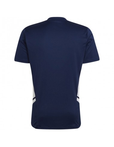 Adidas Condivo 22 Αθλητικό Ανδρικό T-shirt Navy Μπλε με Λογότυπο HA6291
