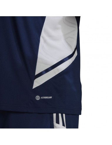 Adidas Condivo 22 Αθλητικό Ανδρικό T-shirt Navy Μπλε με Λογότυπο HA6291