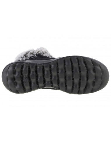 Skechers On The Go Joy Savvy Suede Γυναικεία Μποτάκια με Γούνα Μαύρα 144003-BKGY