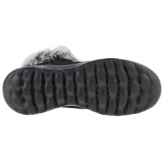 Skechers On The Go Joy Savvy Suede Γυναικεία Μποτάκια με Γούνα Μαύρα 144003-BKGY