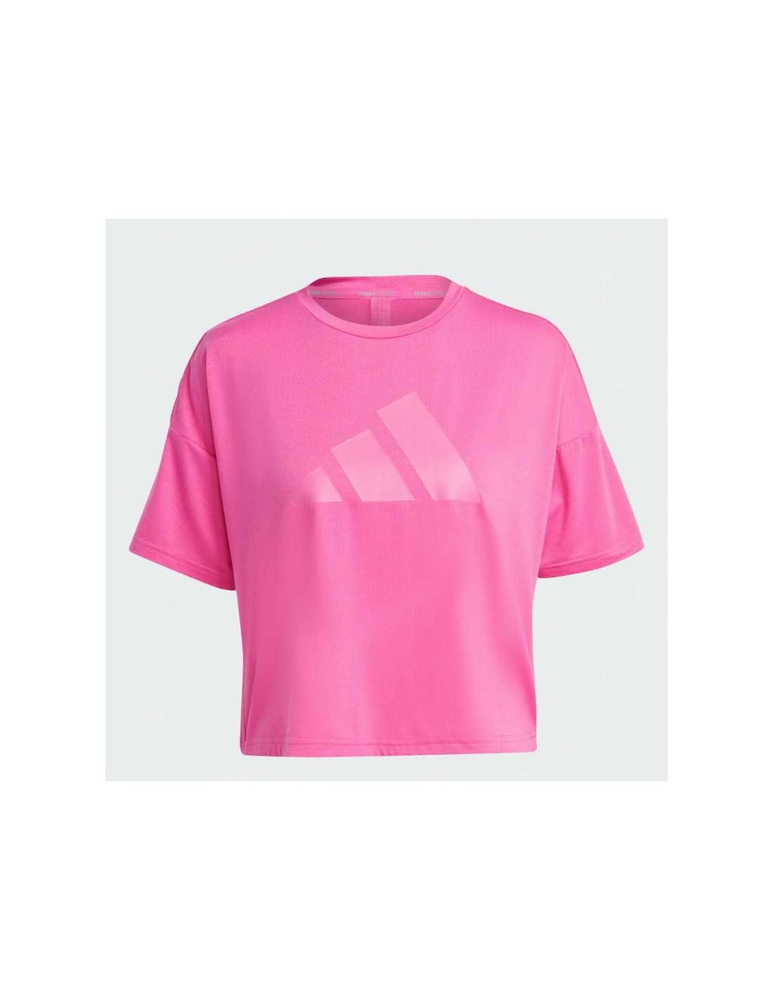 ADIDAS PERFORMANCE Adidas Train Icons 3 Bar Logo Γυναικείο Αθλητικό T-shirt Fast Drying Ροζ HS2345