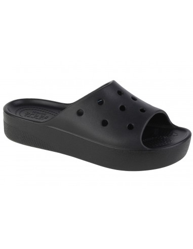 Crocs Slides με Πλατφόρμα σε Μαύρο Χρώμα 208180-001
