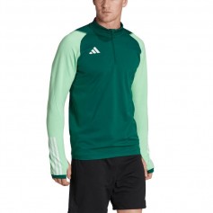 Adidas Tiro 23 Competition Ανδρική Μπλούζα με Φερμουάρ Μακρυμάνικη Πράσινη HU1308