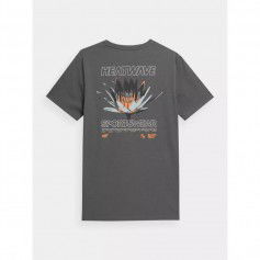 4F Αθλητικό Ανδρικό T-shirt Γκρι Μονόχρωμο 4FSS23TTSHM355-22S