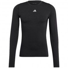 Adidas Techfit Ανδρική Μπλούζα Μακρυμάνικη Μαύρη HP0626