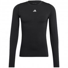 Adidas Techfit Ανδρική Μπλούζα Μακρυμάνικη Μαύρη HP0626