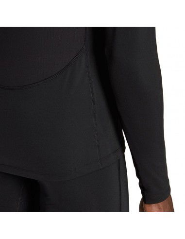Adidas Techfit Ανδρική Μπλούζα Μακρυμάνικη Μαύρη HP0626