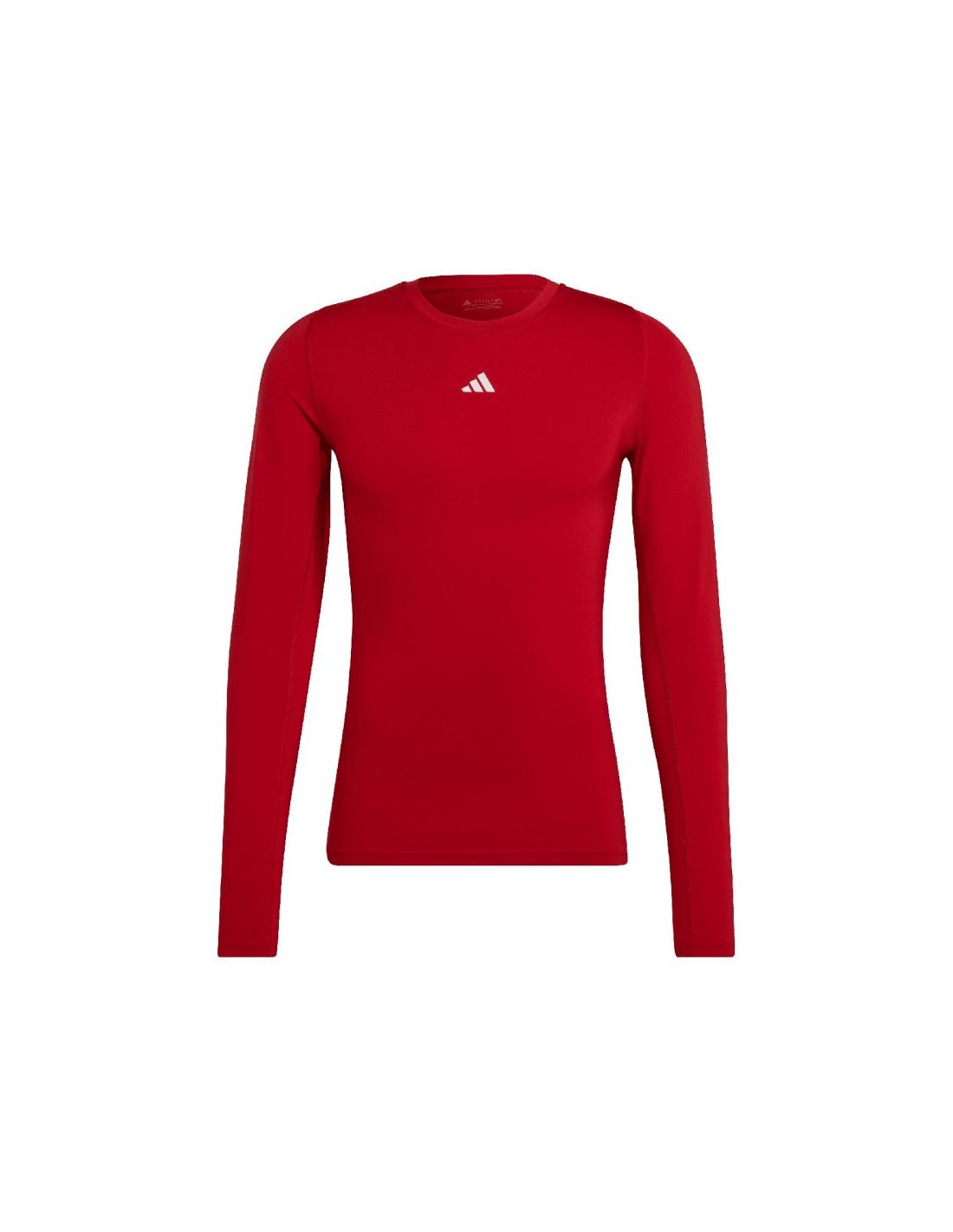 Adidas Techfit Langarm Ανδρική Μπλούζα Μακρυμάνικη Κόκκ