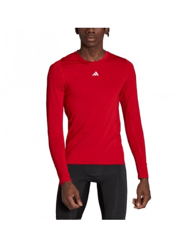 Adidas Techfit Langarm Ανδρική Μπλούζα Μακρυμάνικη Κόκκινη HP0639