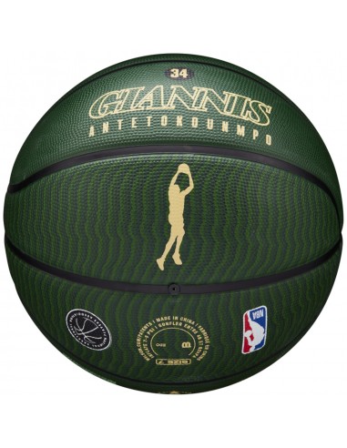 Wilson NBA Player Icon Μπάλα Μπάσκετ Outdoor WZ4006201XB7 Giannis