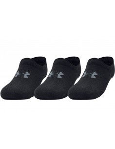 Under Armour Ultra Lo 1351784-002 Αθλητικές Κάλτσες Μαύρες 3 Ζεύγη