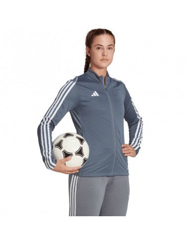 Adidas Γυναικεία Ζακέτα Φούτερ Γκρι HS3516