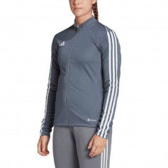 Adidas Γυναικεία Ζακέτα Φούτερ Γκρι HS3516