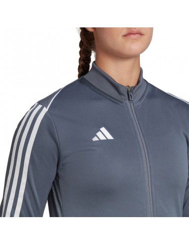 Adidas Γυναικεία Ζακέτα Φούτερ Γκρι HS3516