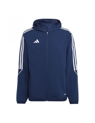 Adidas Tiro 23 League Ανδρική Φούτερ Ζακέτα με Κουκούλα και Τσέπες Team Navy Blue 2 HZ9067