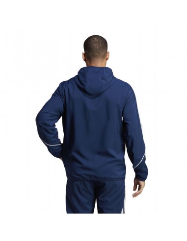 Adidas Tiro 23 League Ανδρική Φούτερ Ζακέτα με Κουκούλα και Τσέπες Team Navy Blue 2 HZ9067