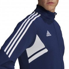 Adidas Condivo 22 Ανδρική Φούτερ Ζακέτα με Τσέπες Navy Μπλε HA6249