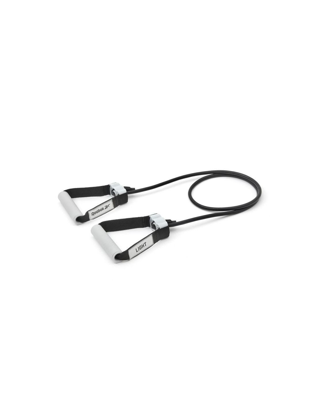 Reebok Adjustable Resistance RSTB-16075 Λάστιχο Γυμναστικής Σωληνωτό Μαλακό με Λαβές Μαύρο