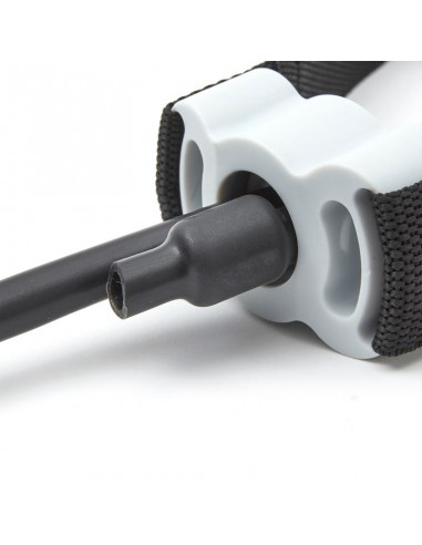 Reebok Adjustable Resistance RSTB-16075 Λάστιχο Γυμναστικής Σωληνωτό Μαλακό με Λαβές Μαύρο