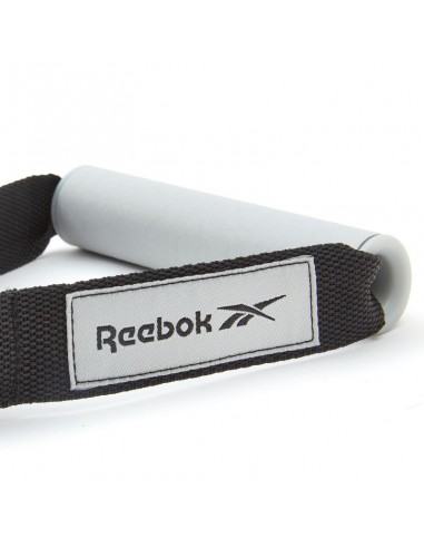 Reebok Adjustable Resistance RSTB-16075 Λάστιχο Γυμναστικής Σωληνωτό Μαλακό με Λαβές Μαύρο