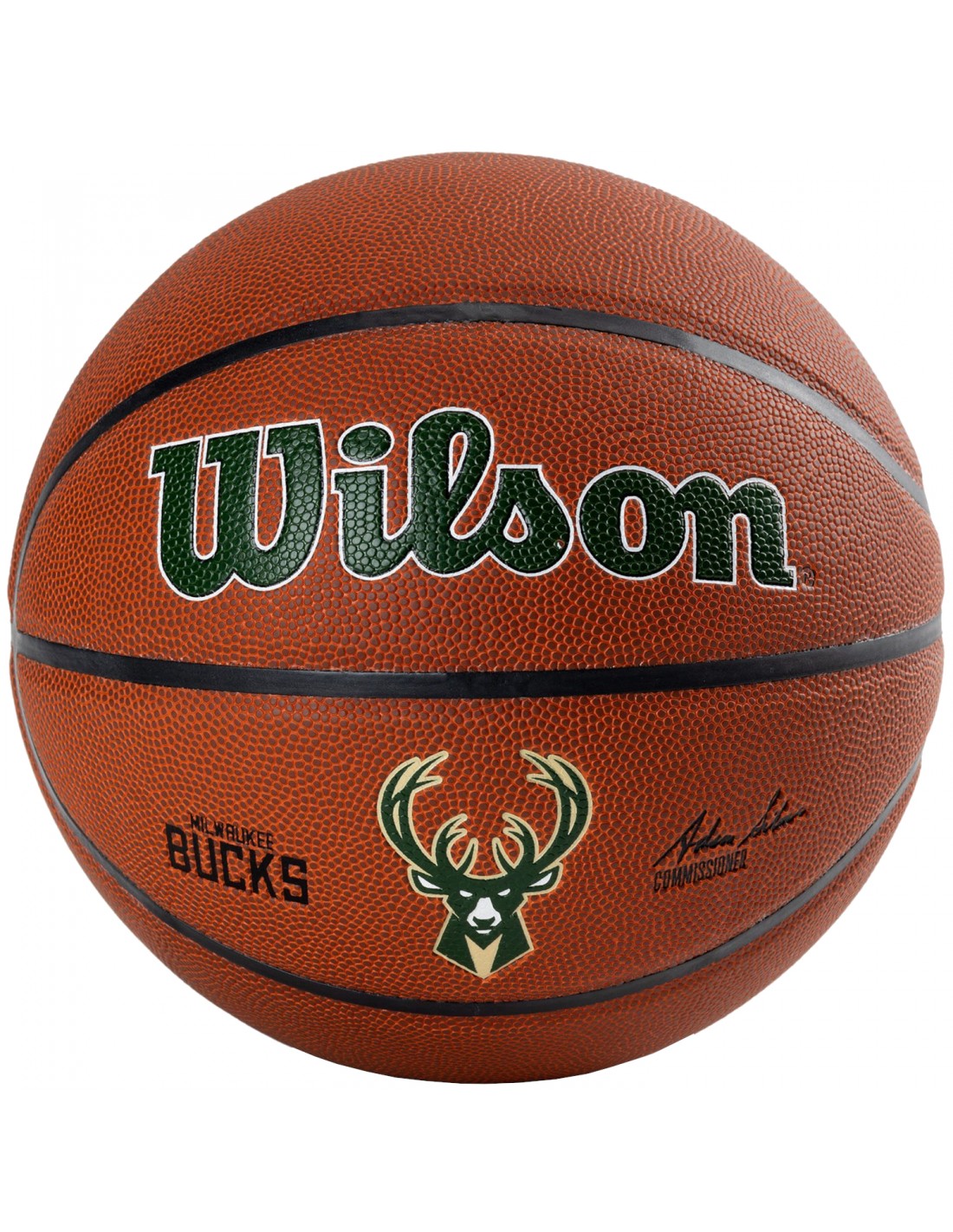 Wilson NBA Milwaukee Bucks Μπάλα Μπάσκετ Indoor/Outdoor WTB3100XBMIL