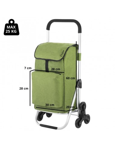 Cruiser Υφασμάτινο Καρότσι Λαϊκής Πτυσσόμενο Πράσινο 47x33x97cm 650069