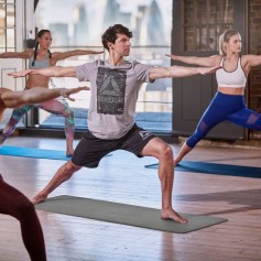 Reebok RAYG-11045BL Στρώμα Γυμναστικής Yoga/Pilates Γκρι (176x61x0.5cm)