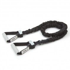 Reebok 16072 Λάστιχο Γυμναστικής Σωληνωτό με Λαβές Μαύρο Level 3