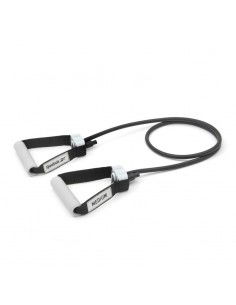 Reebok RSTB-16076 Λάστιχο Γυμναστικής Σωληνωτό Μέτριο με Λαβές Μαύρο