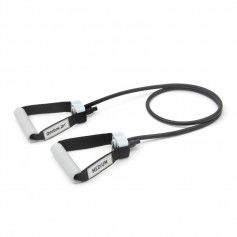 Reebok RSTB-16076 Λάστιχο Γυμναστικής Σωληνωτό Μέτριο με Λαβές Μαύρο