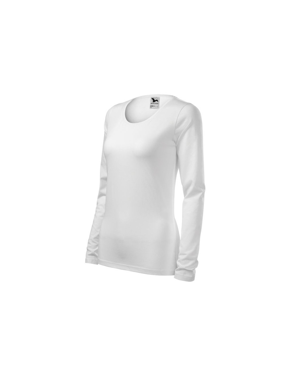 Malfini Γυναικεία Διαφημιστική Μπλούζα Μακρυμάνικη σε Λευκό Χρώμα MLI-13900