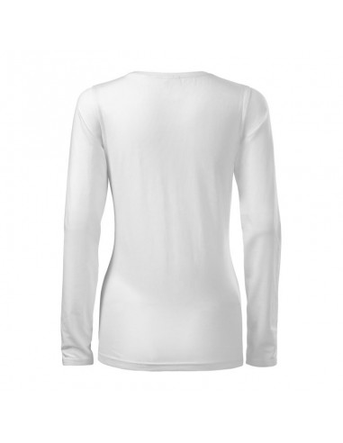 Malfini Γυναικεία Διαφημιστική Μπλούζα Μακρυμάνικη σε Λευκό Χρώμα MLI-13900