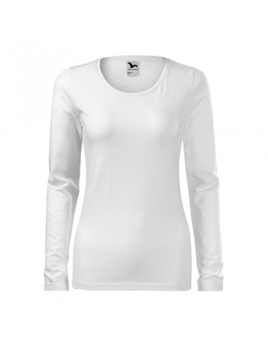 Malfini Γυναικεία Διαφημιστική Μπλούζα Μακρυμάνικη σε Λευκό Χρώμα MLI-13900